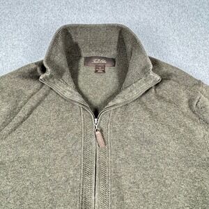 Tasso Elba Mens Zip-Front Jacket Mens‎ M Green Knit